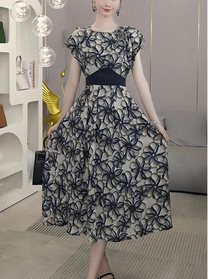 3D Printed Floral Dress