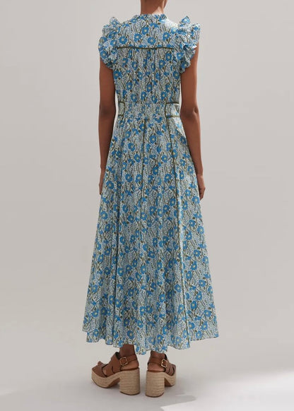 Garden Print Maxi Dress