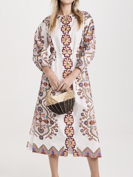 Floral Long Sleeve Maxi Dress