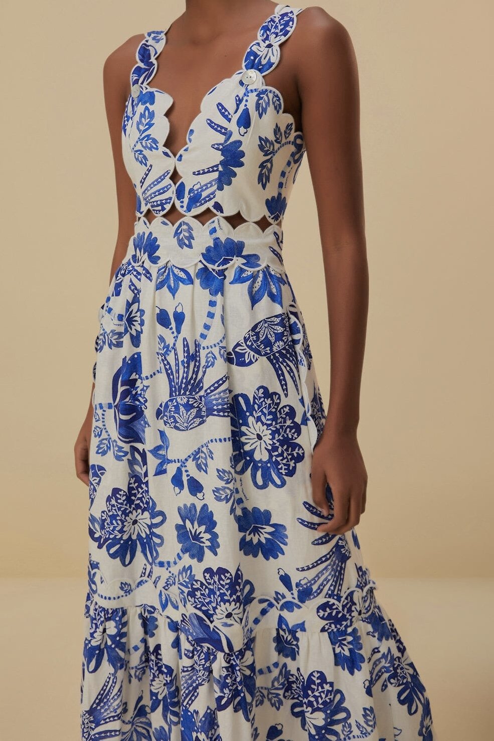 FLOWERFUL  MIDI DRESS