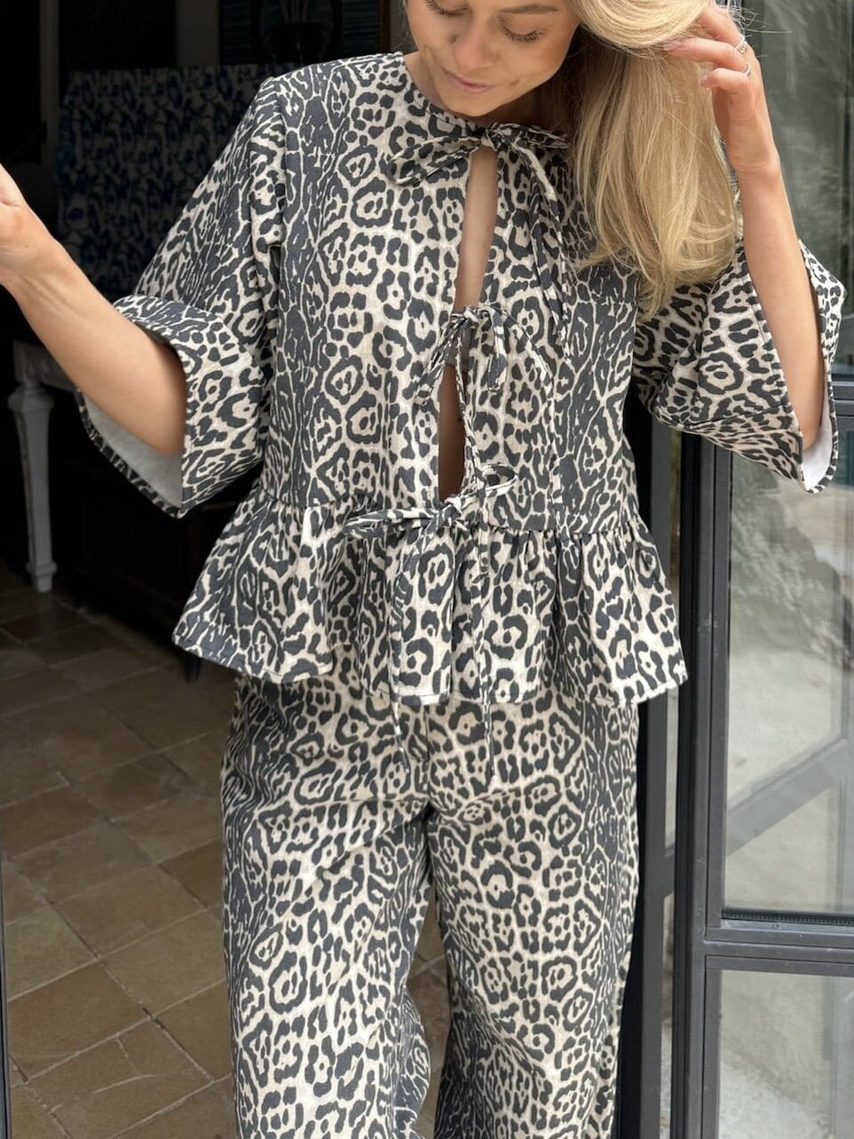 Leo Print Suit