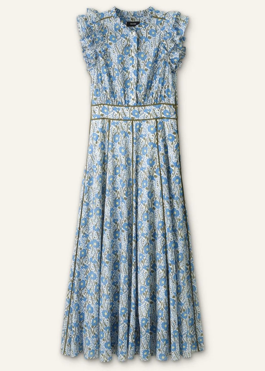 Garden Print Maxi Dress