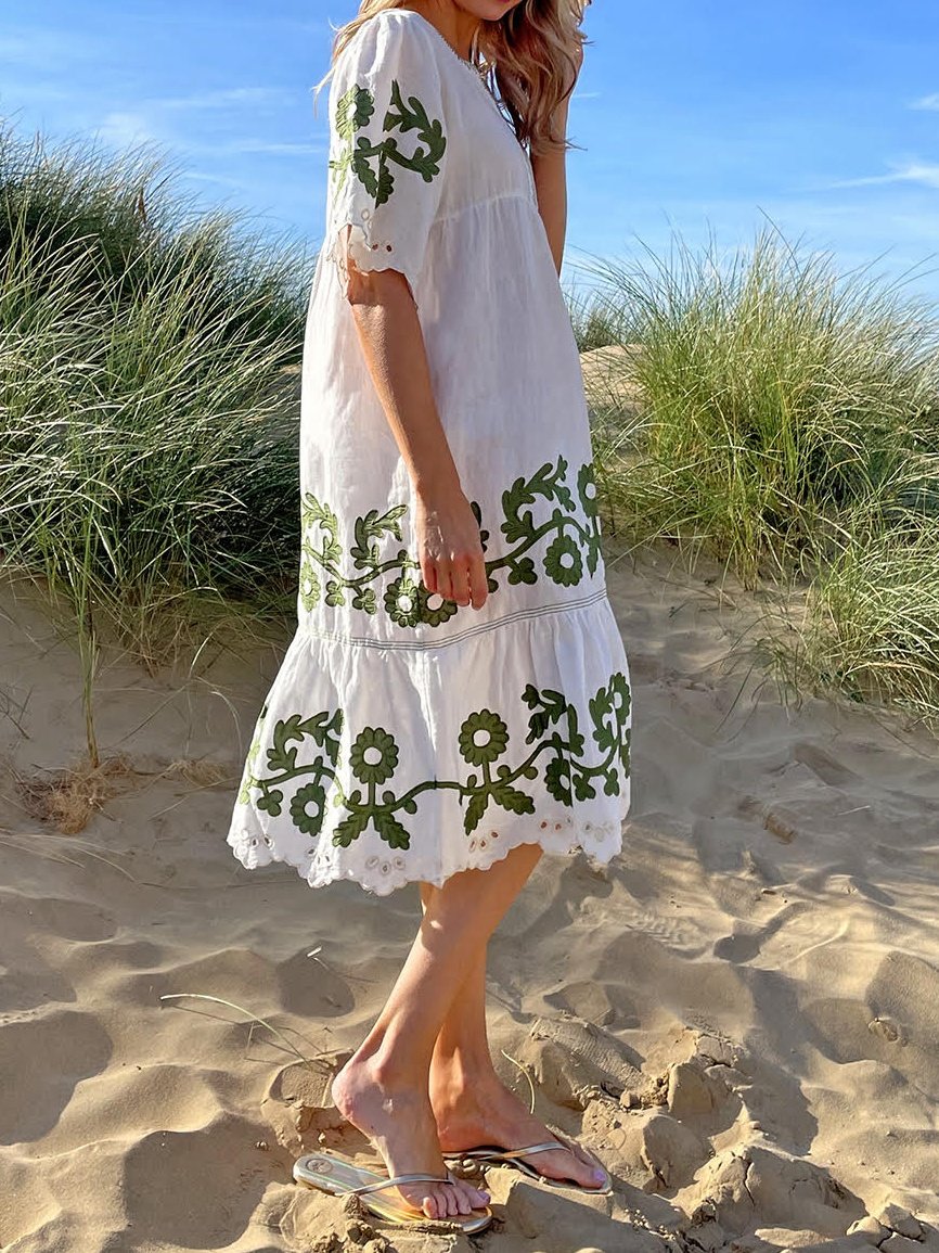 The Bohemian Summer Midi Dress