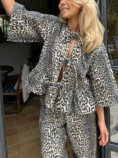 Leo Print Suit