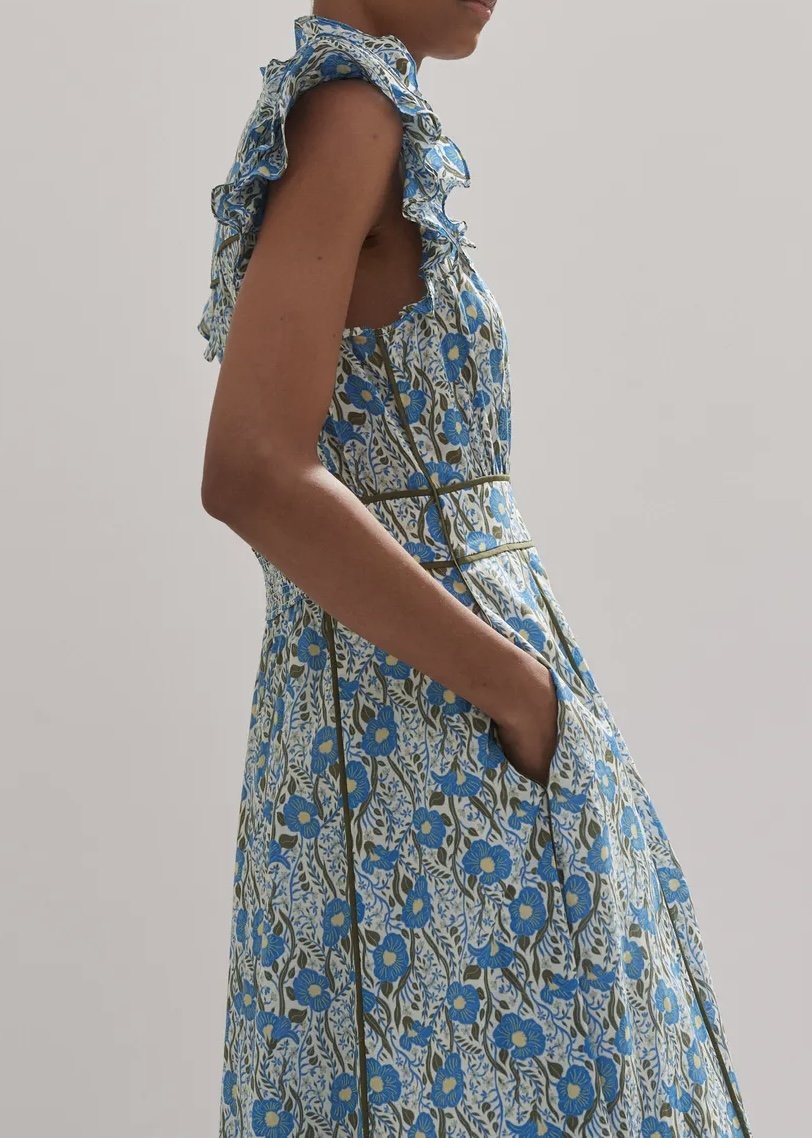 Garden Print Maxi Dress