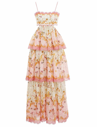 Pink Cake Midi Dress