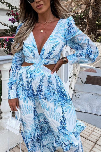 Oceans Of Love Cutout Maxi Dress