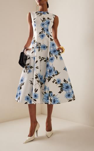 Elegant Printed Midi Dress Better For Events