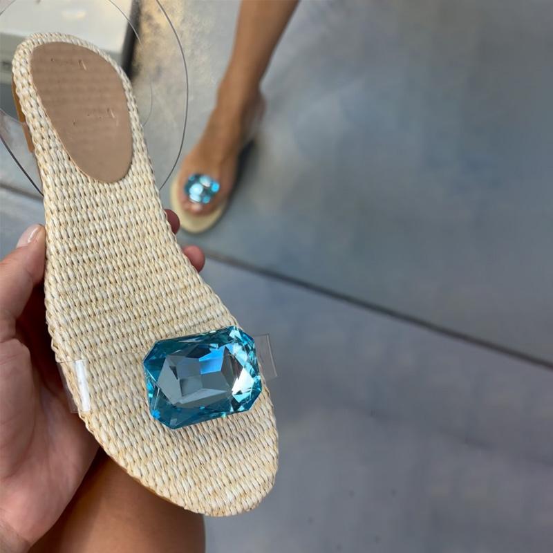 Wicker Cristal Flat Sandals