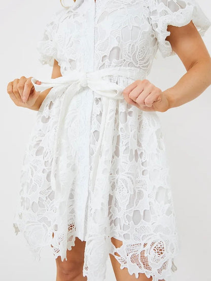 Lace Shirt Dress