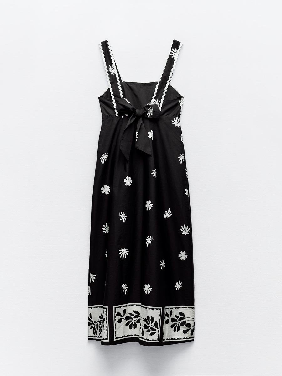 Printed Sling Dress