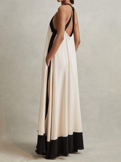 Relaxed Colourblock Maxi Dress