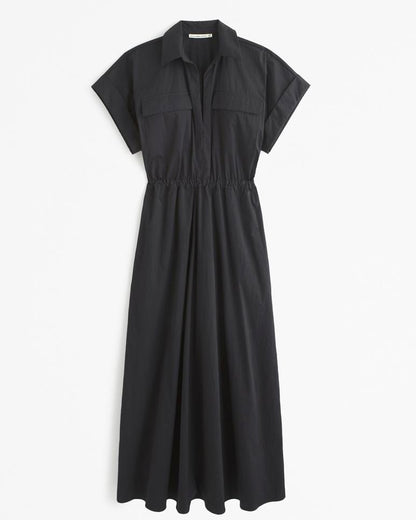 Utility Maxi Shirt Dress