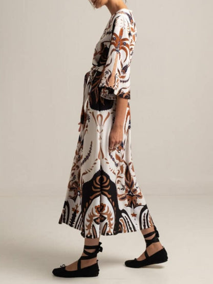 The Vibe Printed Midi Dress