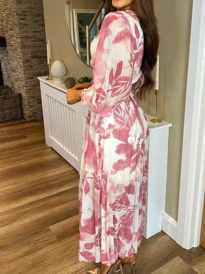 SS24 Floral Chiffon Midi Dress