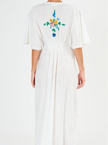 The Loose Summer Midi Kaftan Dress