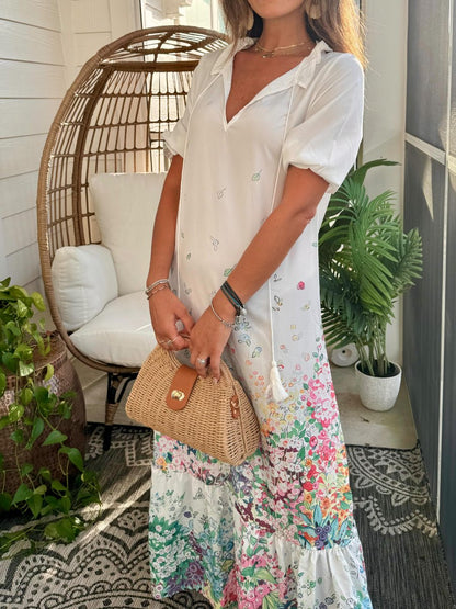 Hot Floral Casual Maxi Dress